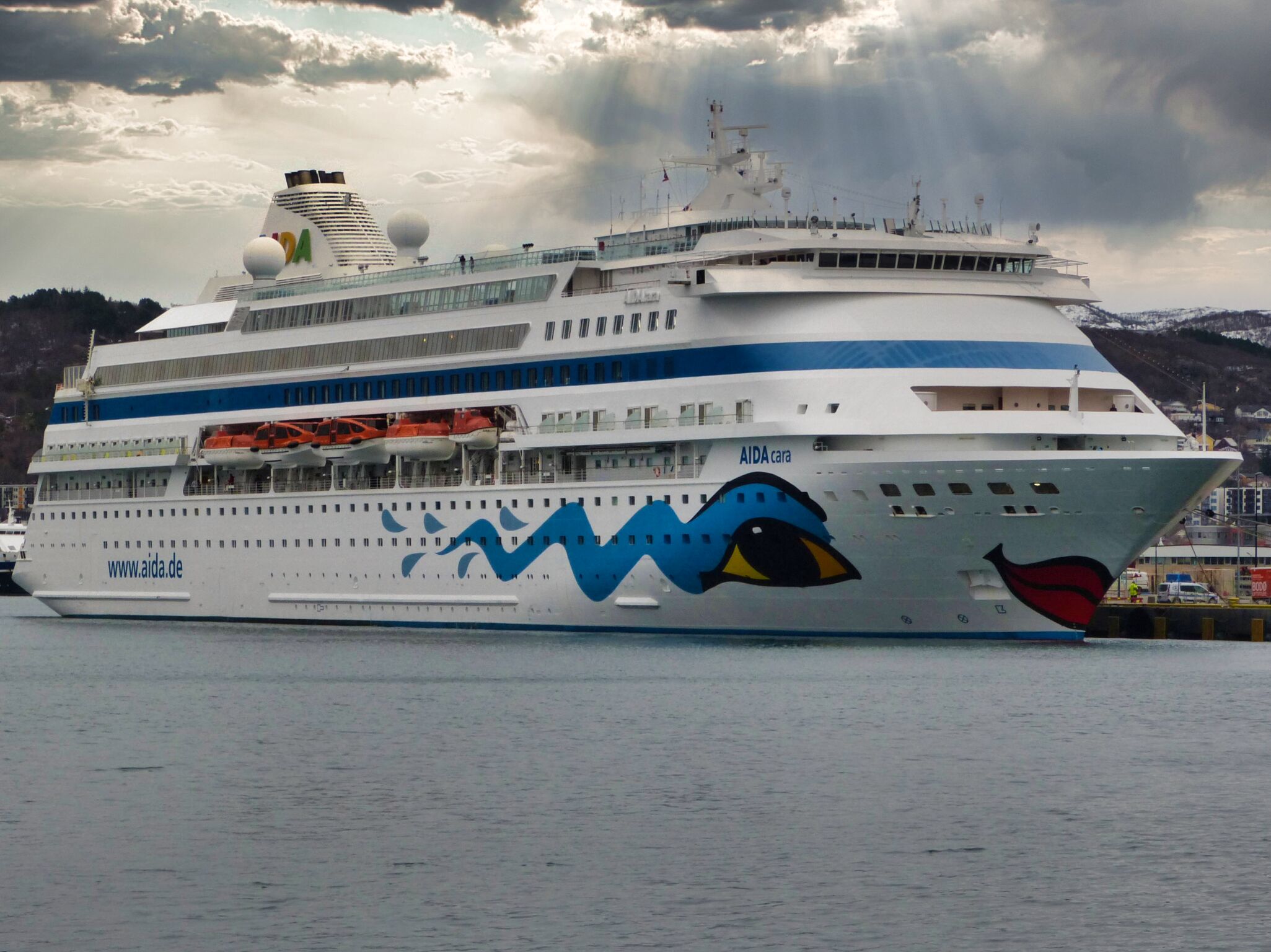 AIDAcara Nordland mit Abbruch in Alta/Corona