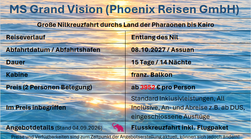 Nilkreuzfahrt Grand Vision 081027