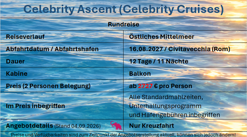 Luxusschiff X Ascent 160827