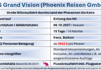 Nilkreuzfahrt MS Grand Vision Nil 081027