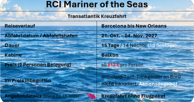RCI Mariner ots Transatlantik 21Okt27